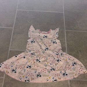 Mud Pie Pink Cow Print Kids Dress